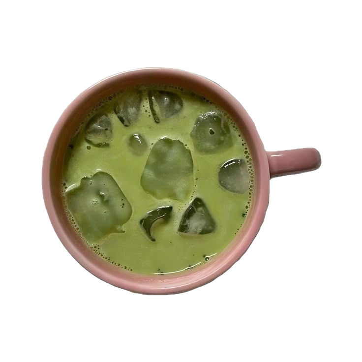 Matcha cup decoration